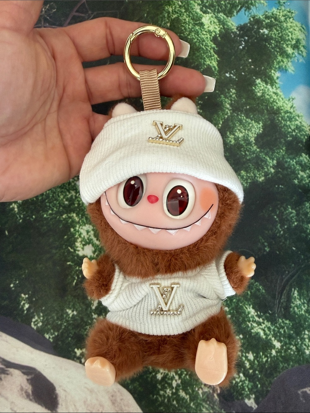 Adorable plush key chain/bag accessory